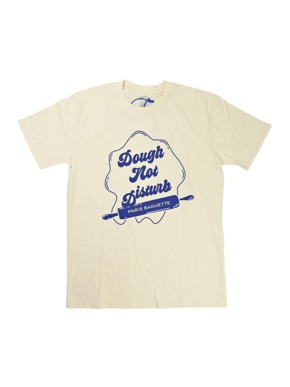 Paris Baguette Shop Dough Not Disturb T-Shirt in Cream